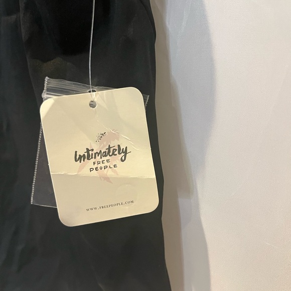 Free People Black Asymmetrical Buttoned Camisole - Picture 4 of 5